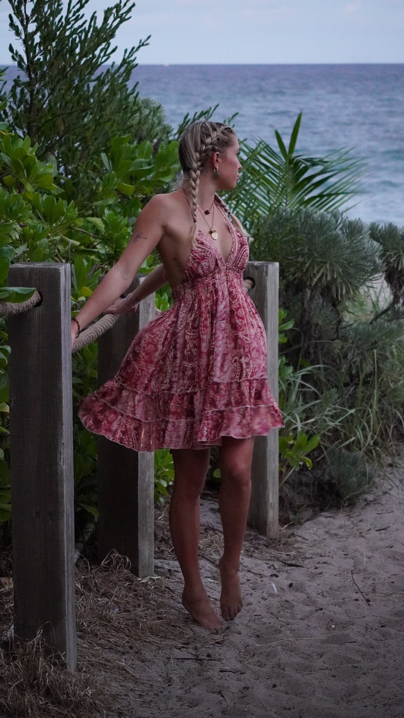 Mini Dress | One Size Fits All | Silk Material | Tiered