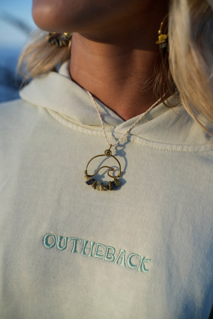 Wavey Necklace Bronze (Gold Color)