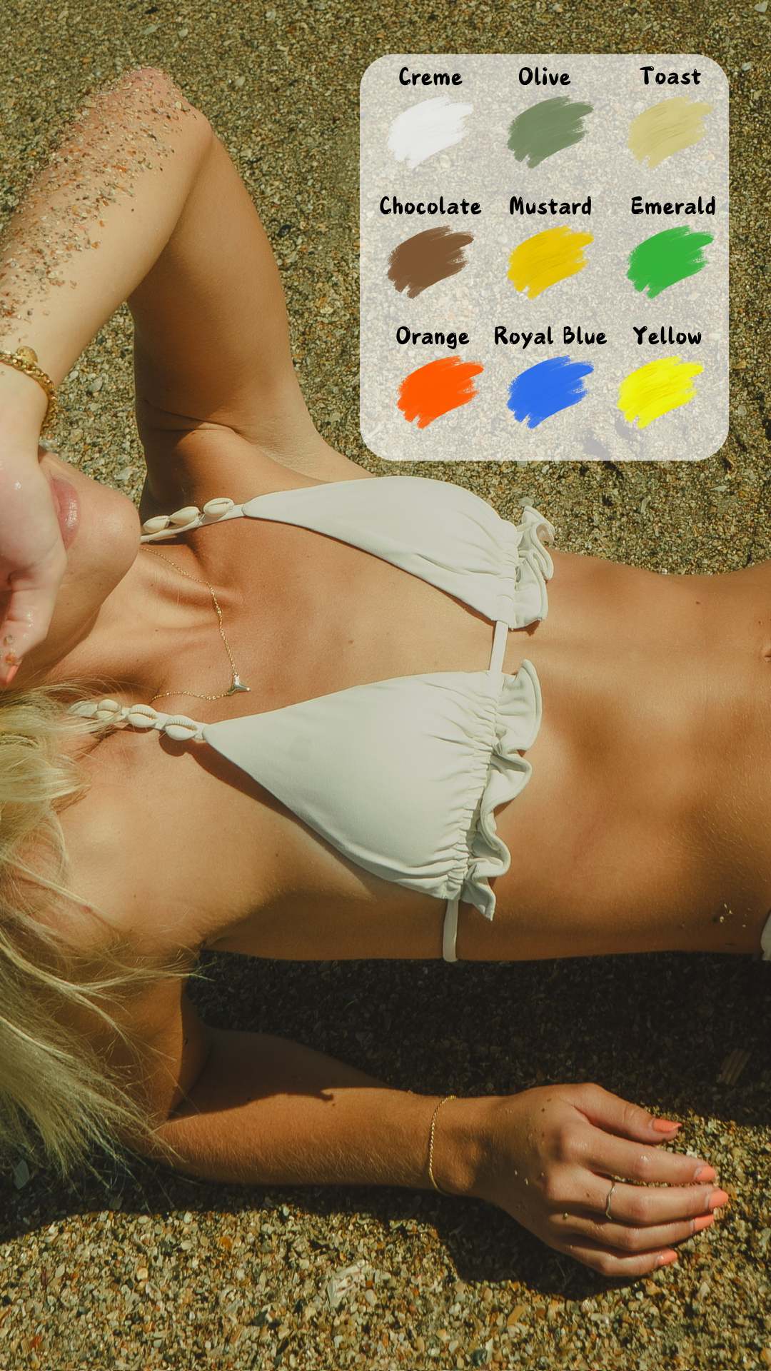 Kailua Bikini Top - Cowrie Shell Collection