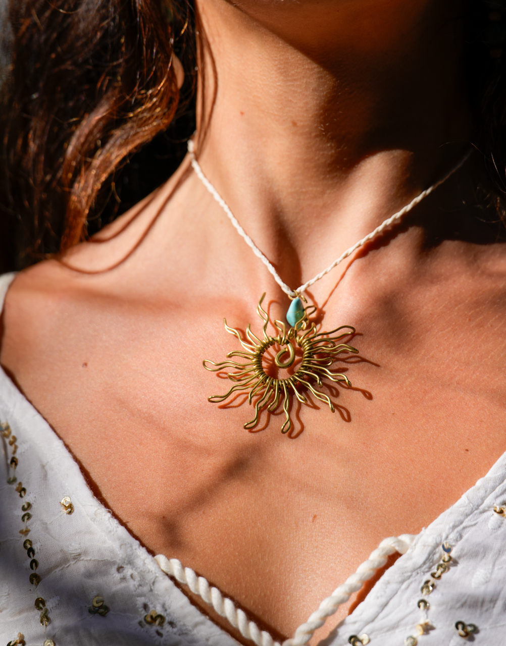 Sol Necklace Bronze (Gold)