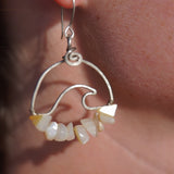Wavey Earrings Alpaca Silver