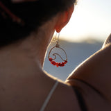Wavey Earrings Alpaca Silver