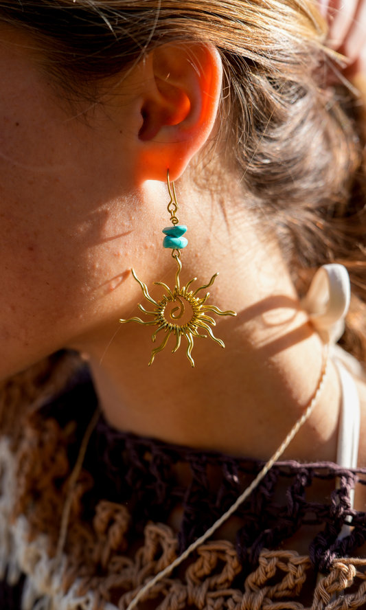 Sol Earrings Bronze (Gold)