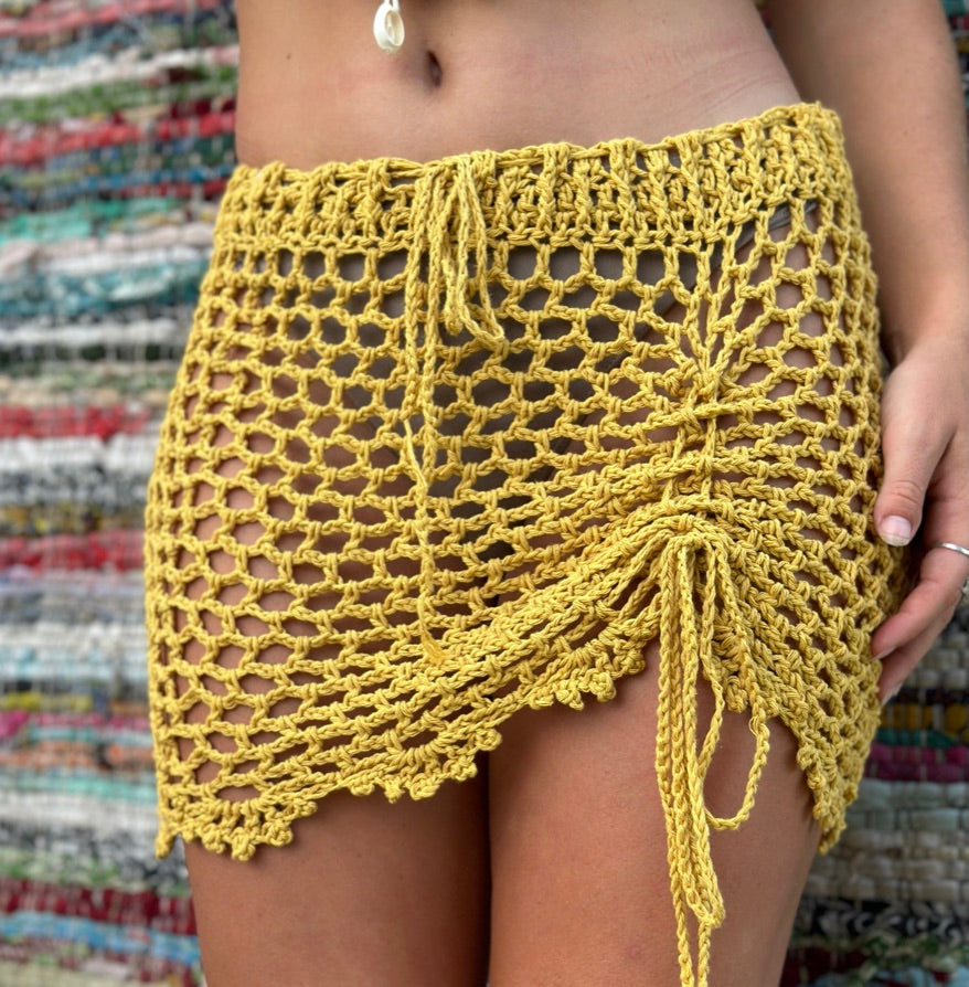 Sol Crochet Hollow Out Skirt