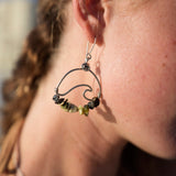Wavey Earrings Alpaca Silver