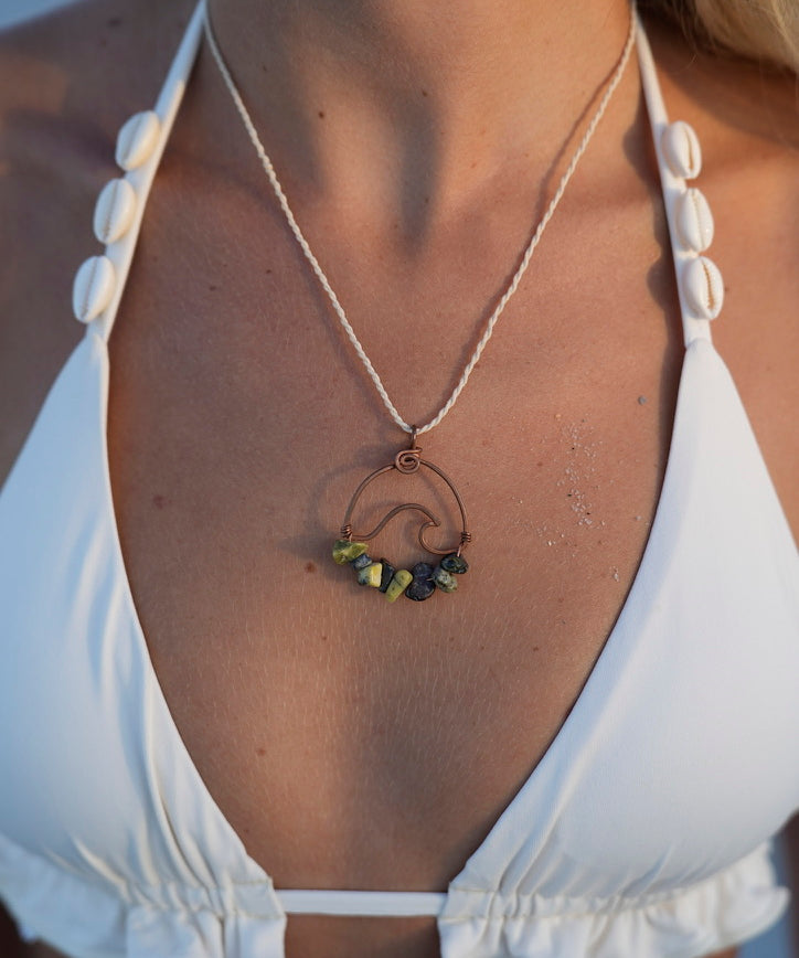 Wavey Necklace Copper