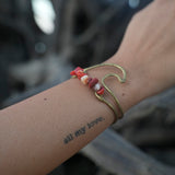 Wavey Bracelet Bronze (Gold Color)