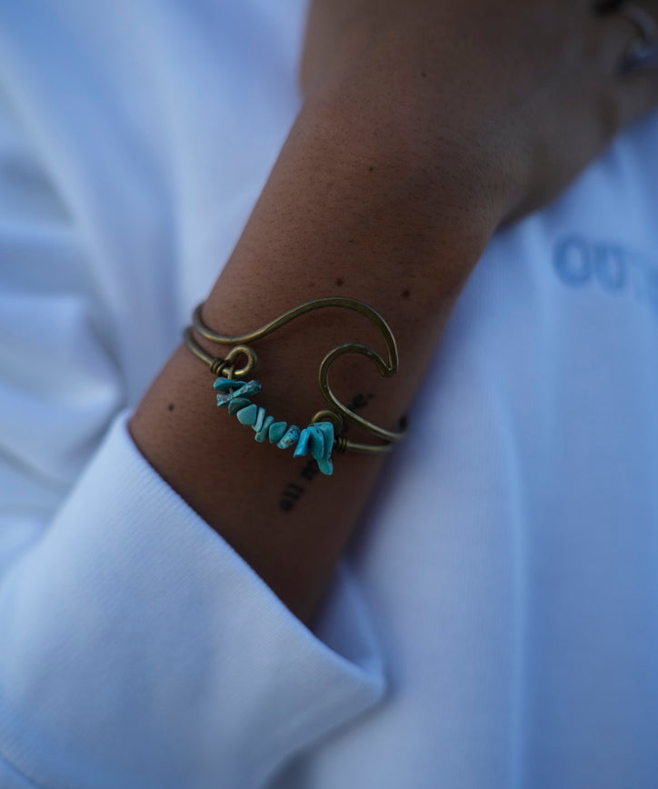 Wavey Bracelet Bronze (Gold Color)