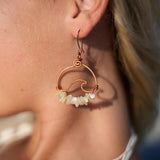 Wavey Earrings Copper