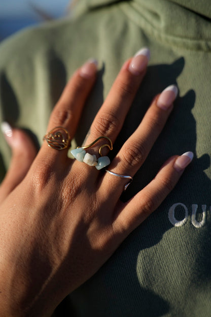 Wavey Ring Bronze (Gold Color)