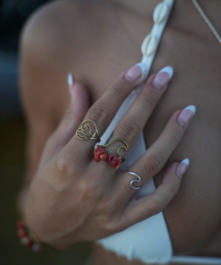 Wavey Ring Bronze (Gold Color)