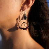 Wavey Earrings Copper