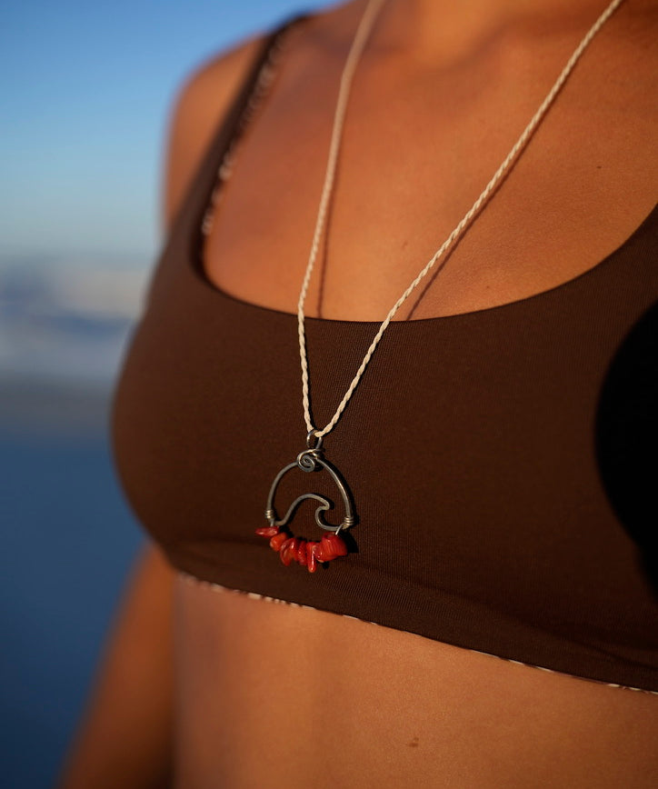 Wavey Necklace Alpaca Silver