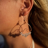 Wavey Earrings Copper