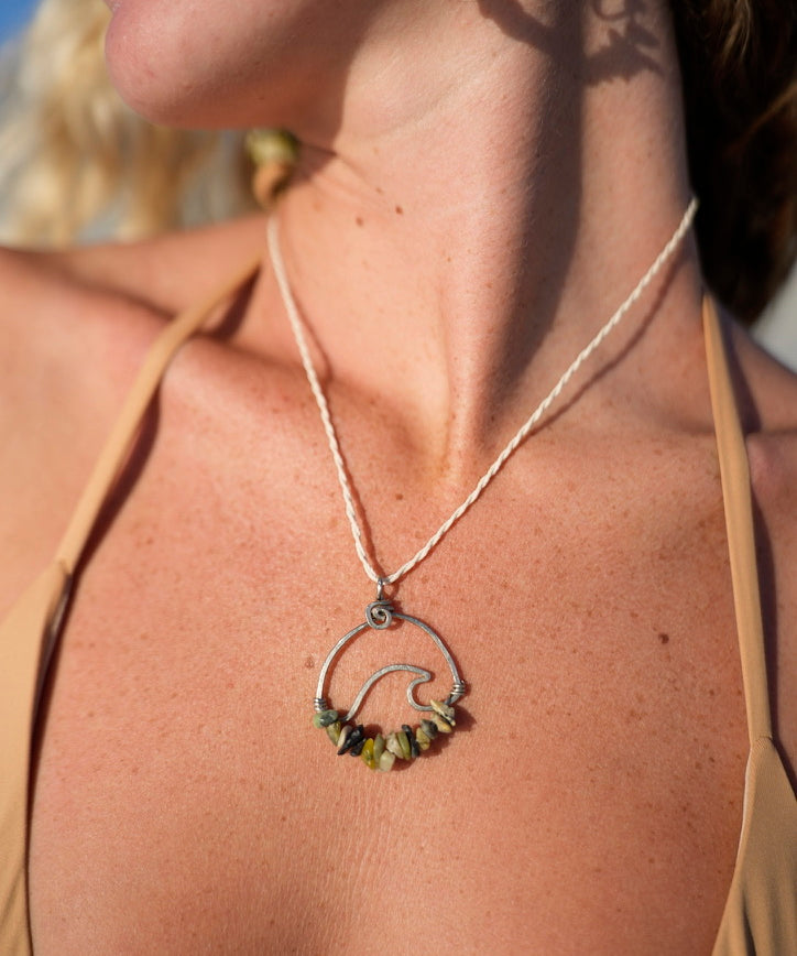 Wavey Necklace Alpaca Silver