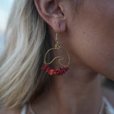 Wavey Earrings Bronze (Gold Color)