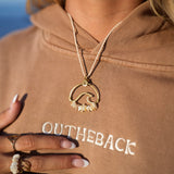 Wavey Necklace Bronze (Gold Color)