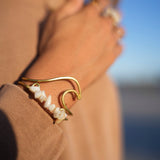Wavey Bracelet Bronze (Gold Color)