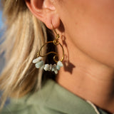 Wavey Earrings Bronze (Gold Color)