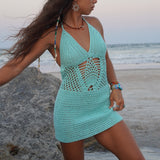 Aloha Crochet Short Dress