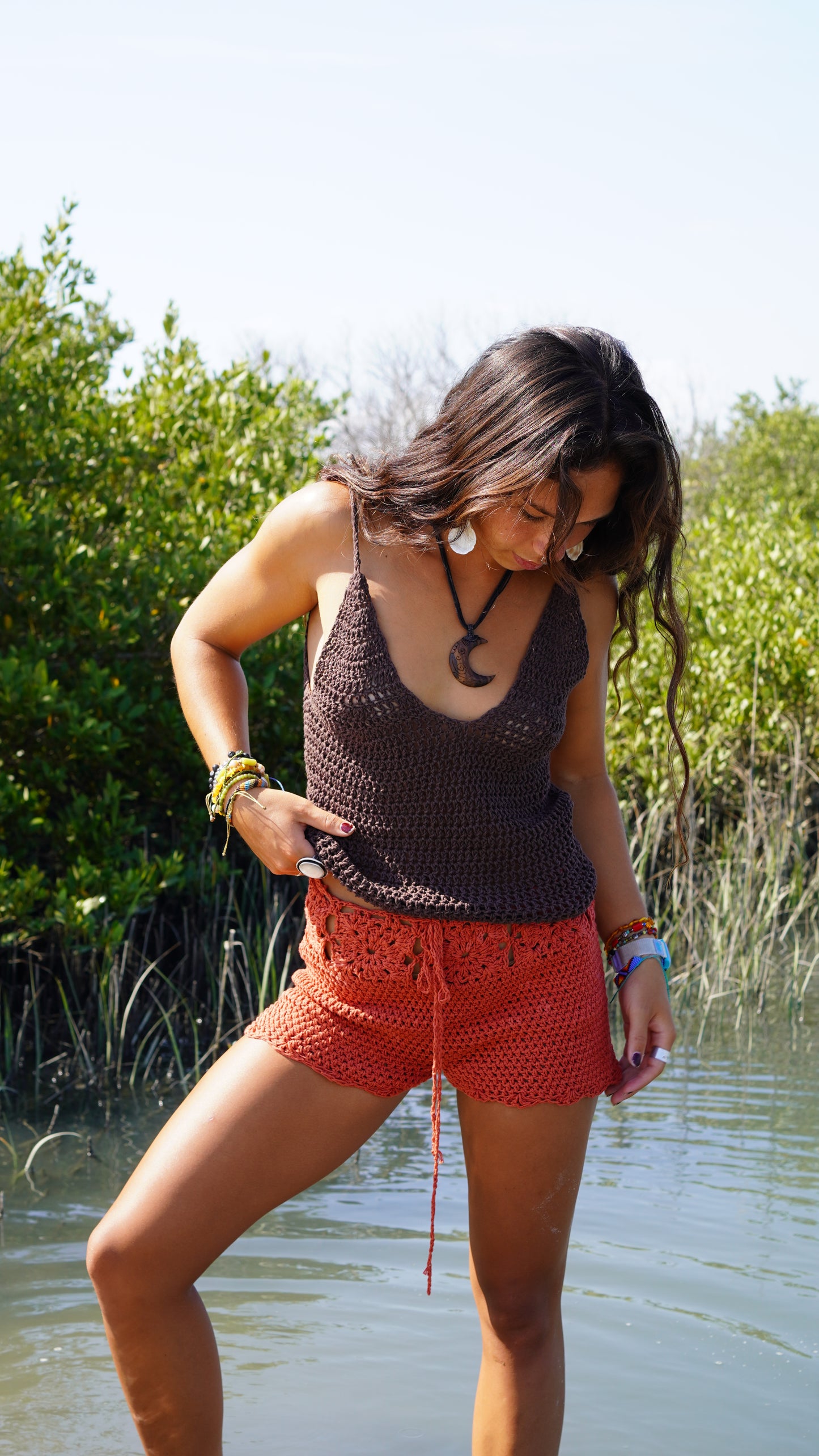 Sandbar Crochet Shorts (Plain)