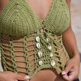 Isabella Crochet Shell Top