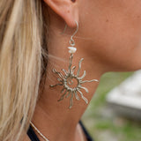 Sol Earrings Alpaca Silver