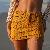 Luna Crochet Hollow Out Skirt