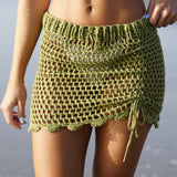 Sol Crochet Hollow Out Skirt
