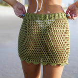 Sol Crochet Hollow Out Skirt