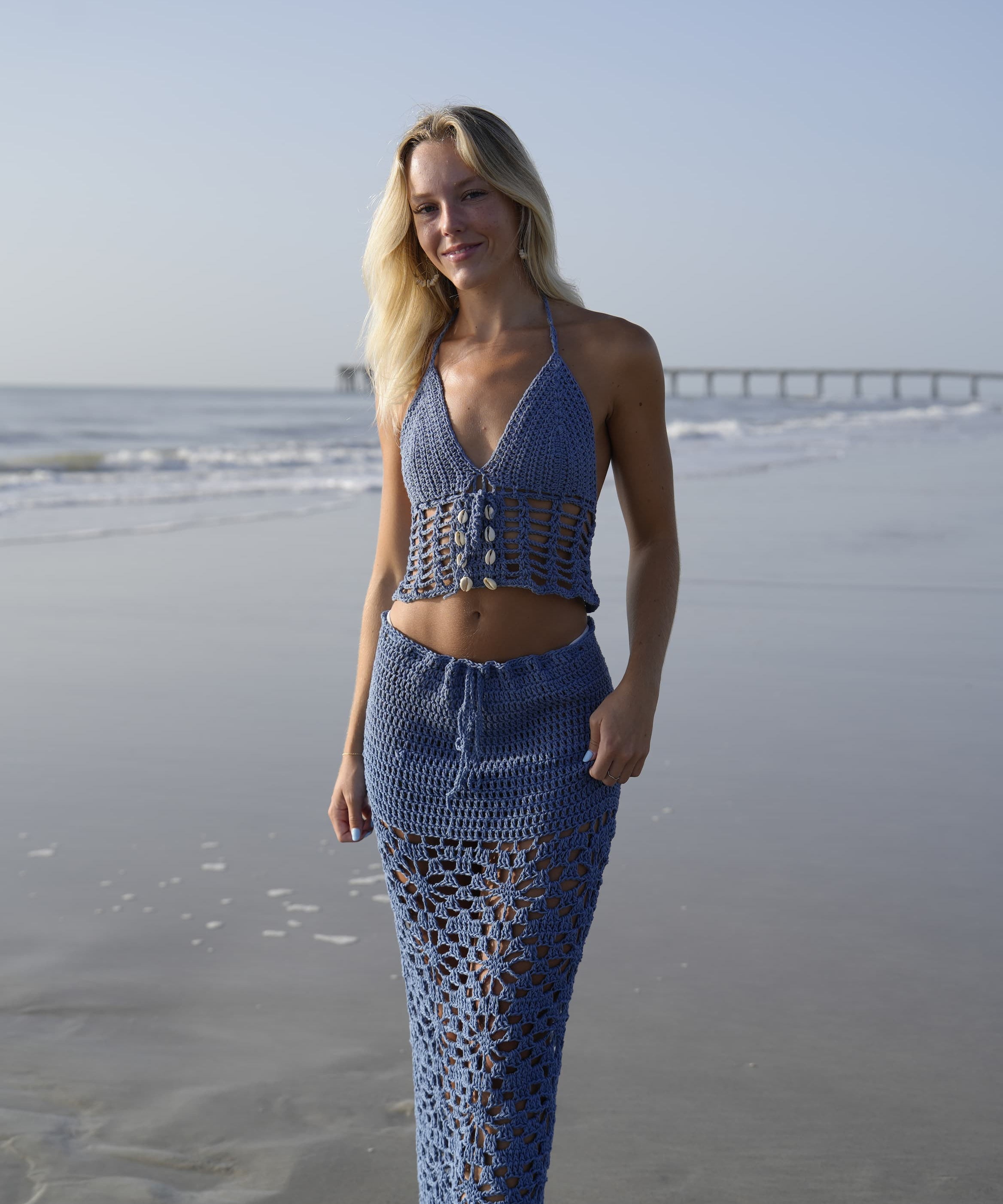 Sarah Crochet Long Skirt