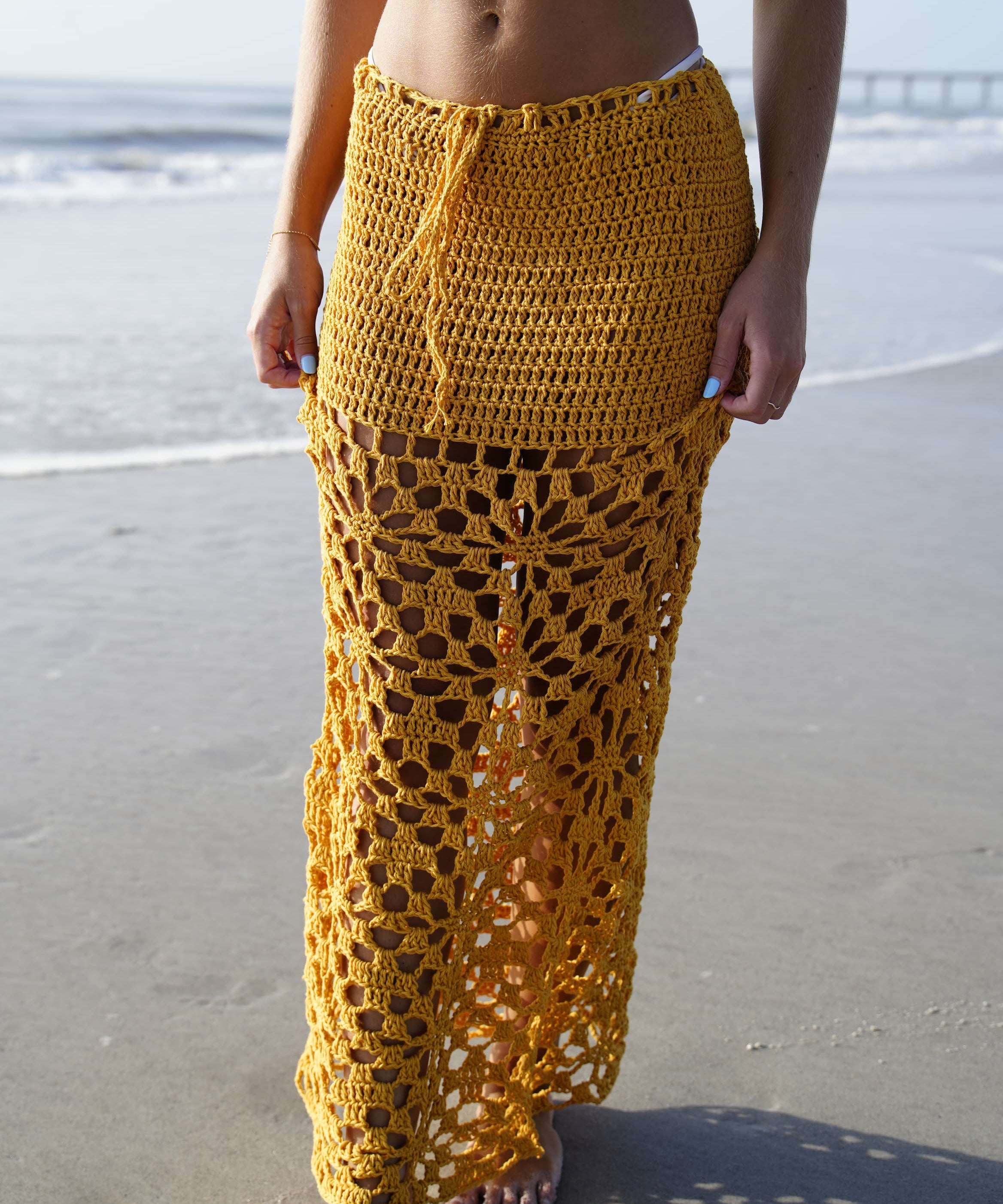 Sarah Crochet Long Skirt