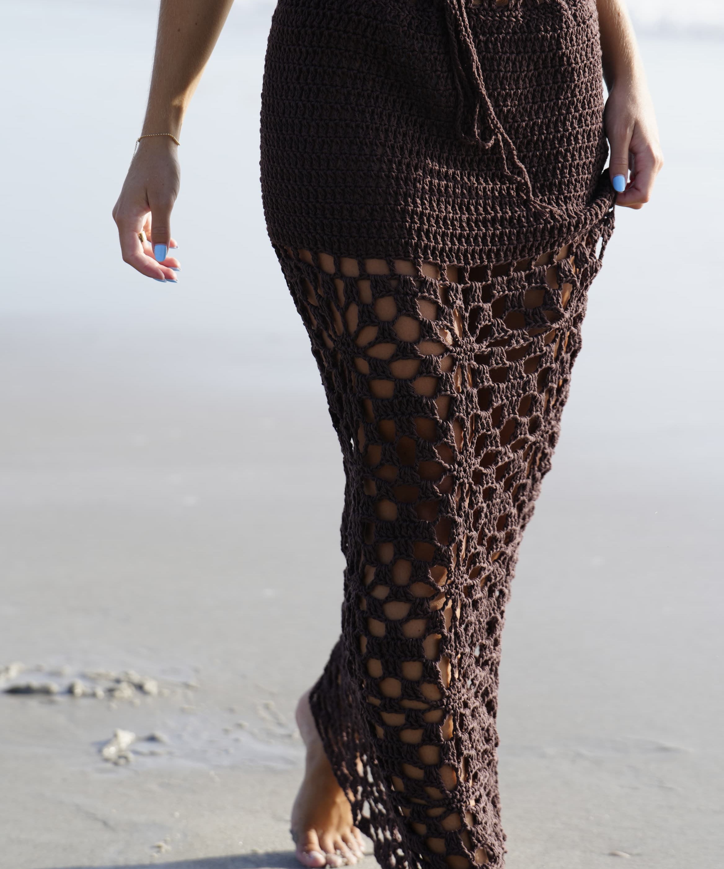 Sarah Crochet Long Skirt