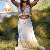 Love Skirt + Top Set | Boho Lace & Embroidered Two-Piece Outfit