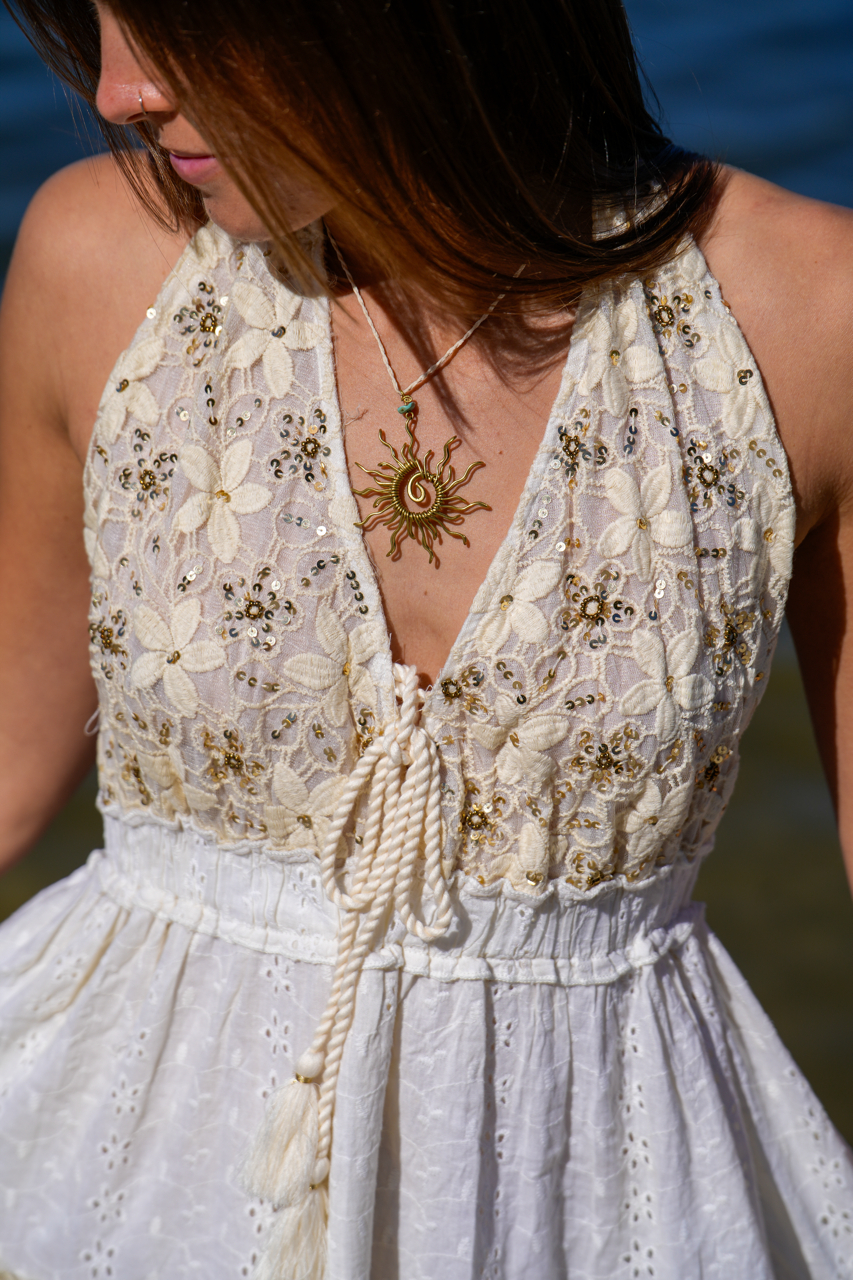 Love Short Dress | Boho Lace & Embroidered Mini Dress Love Short Dress | Boho Lace & Embroidered Mini Dress