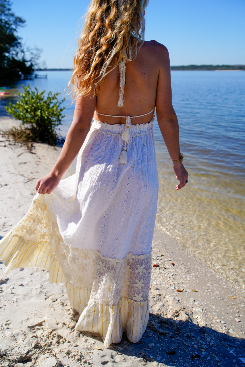 Love Long Dress | Boho Lace & Embroidered Maxi Dress  Soho Bohemian Store