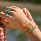 Peace Sign Bracelet Bronze (Gold)