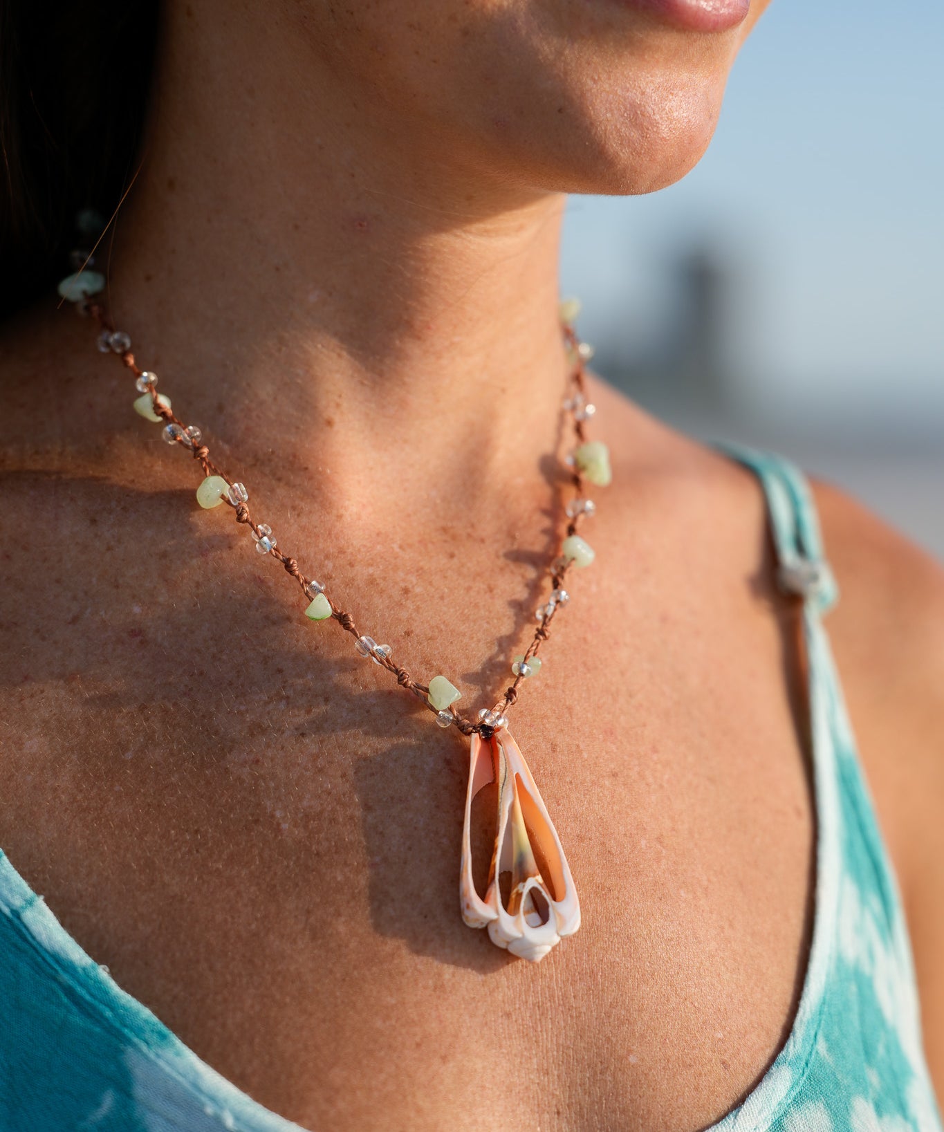 Strawberry Shell Necklace