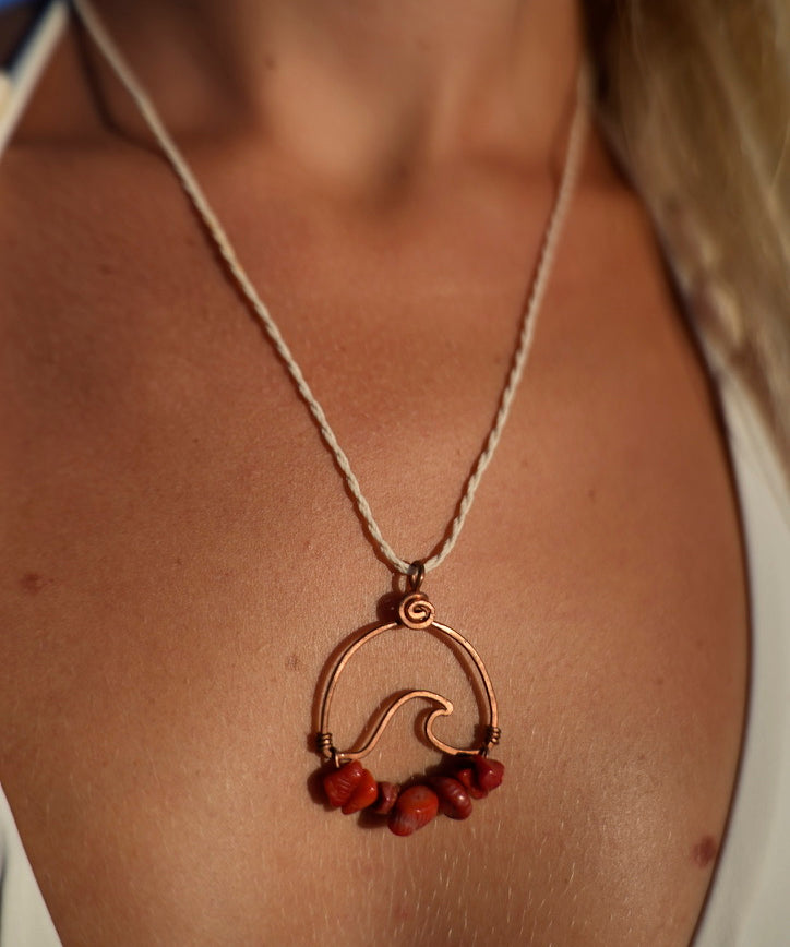 Wavey Necklace Copper