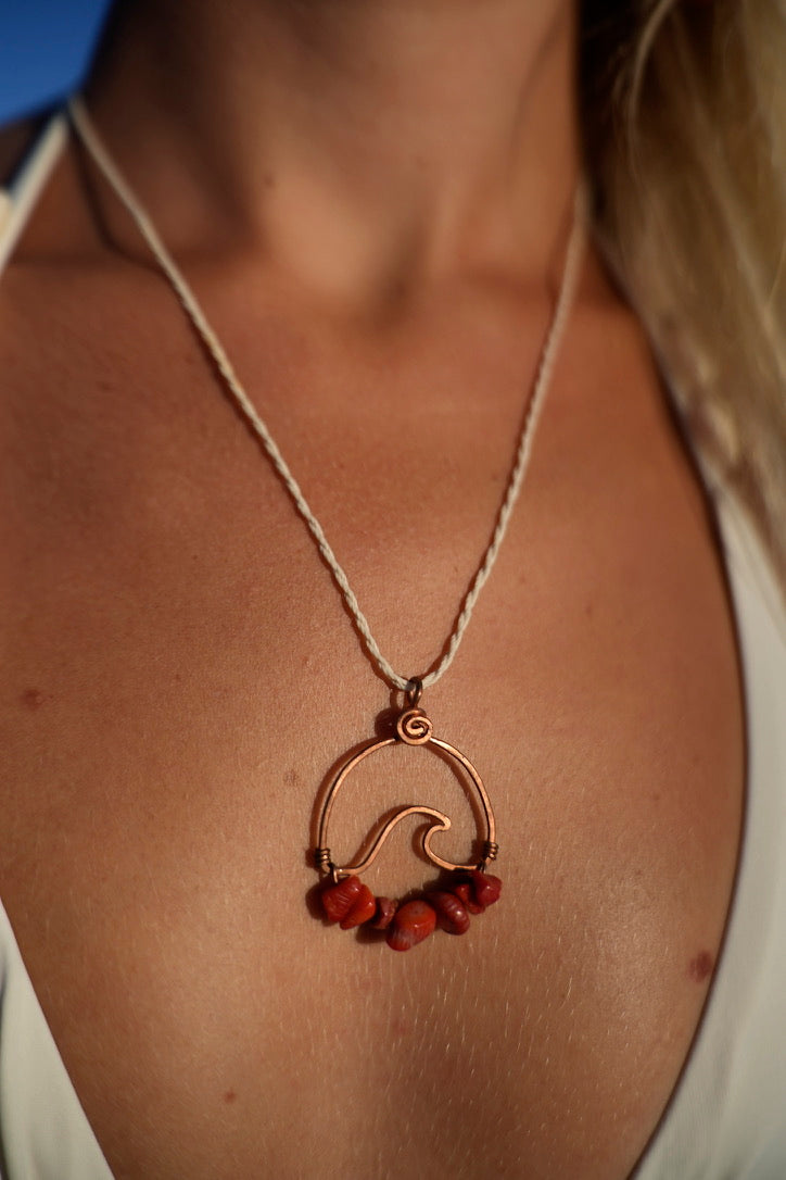 Wavey Necklace Copper