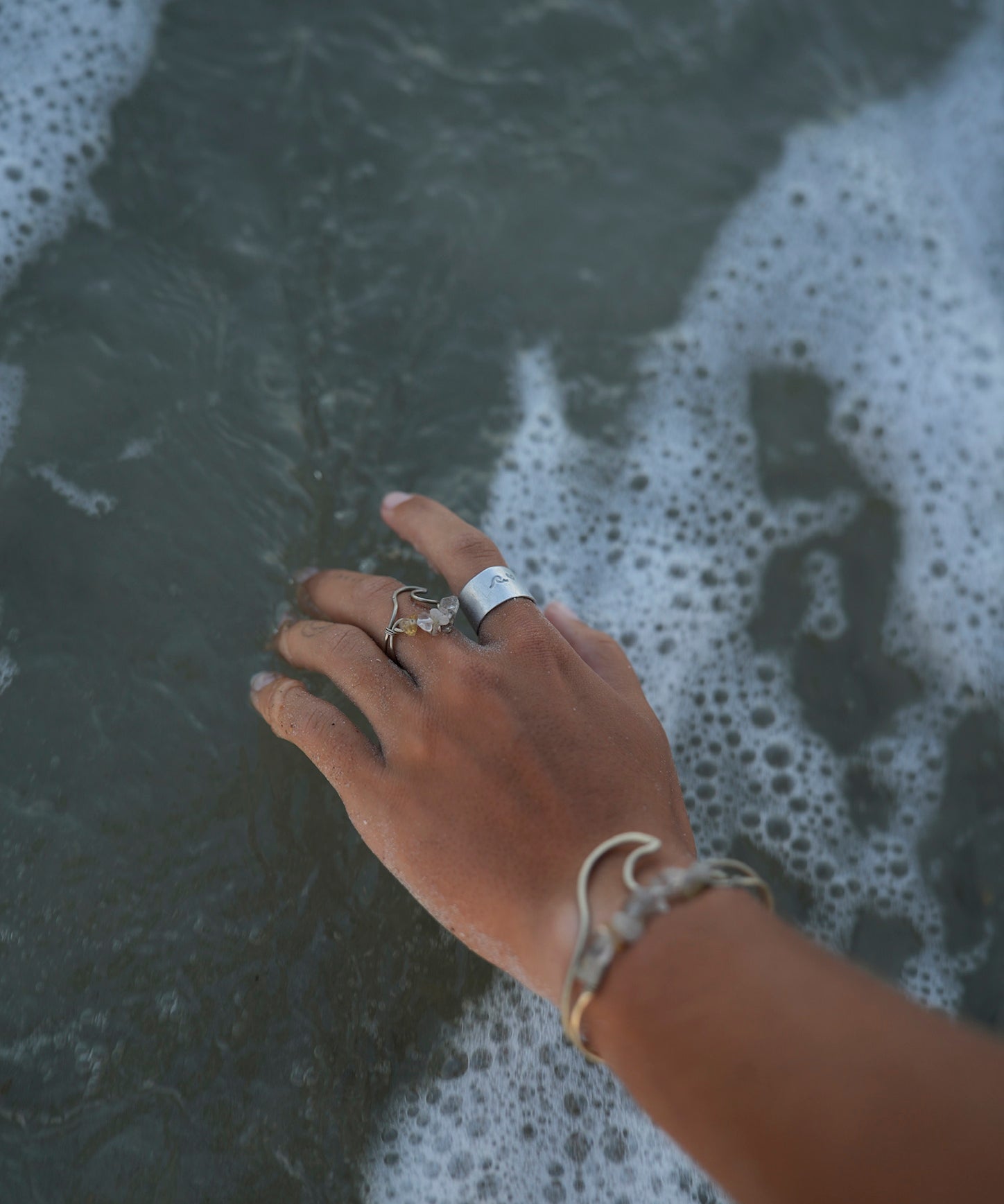 Wavey Ring Alpaca Silver