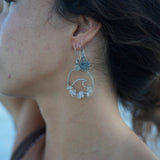 Wavey Earrings Alpaca Silver