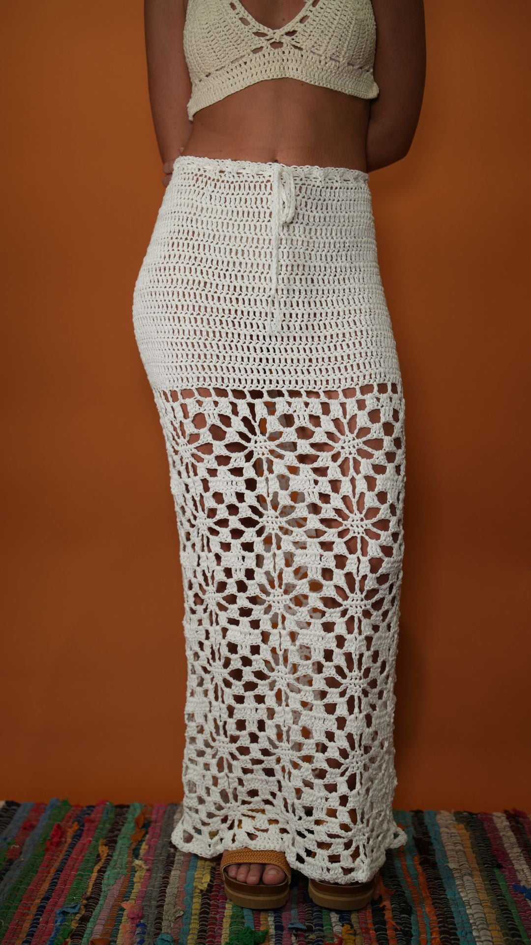 Sarah Crochet Long Skirt